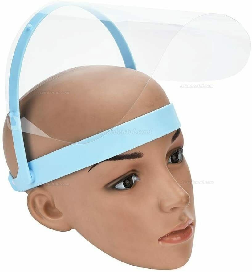 Safety Face Shield w/ Clear Flip-up Visor Dental Medical (1 Frame+10 Visors)